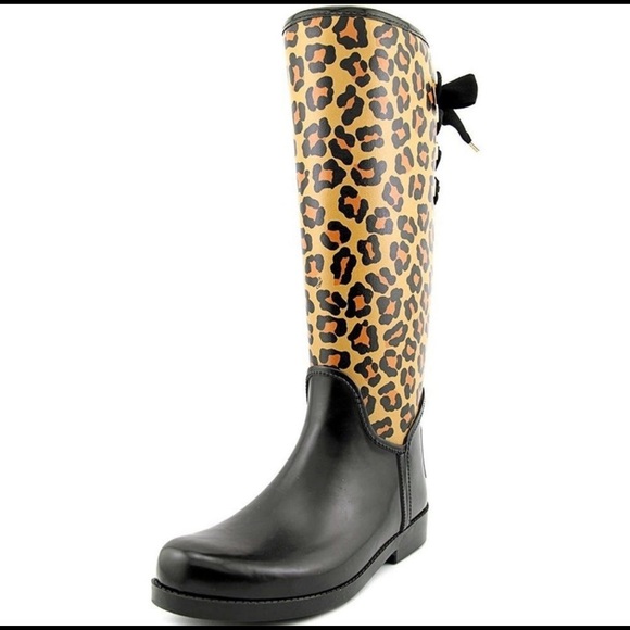 Coach Leopard Print Rain Boots - Picture 6 of 6